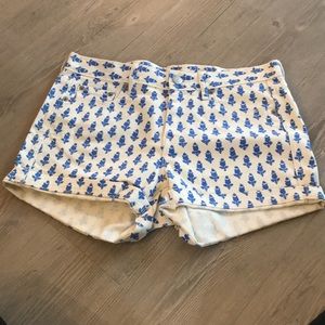 JCrew Factory NWOT patterned denim shorts size 2